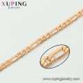 44313 xuping GZ fashion jewelry market plain chain necklace in 18k plating providing free sample